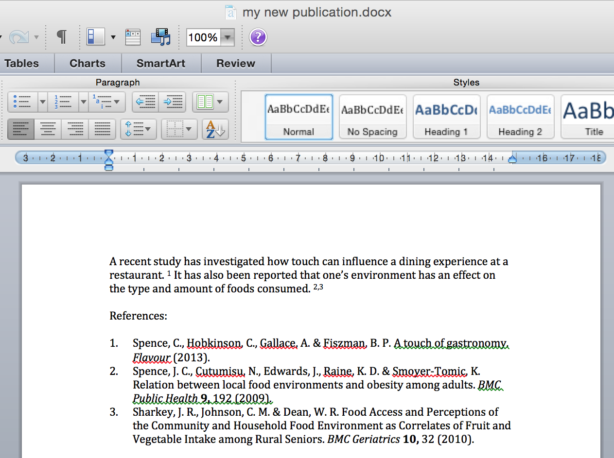 how to insert a citation number