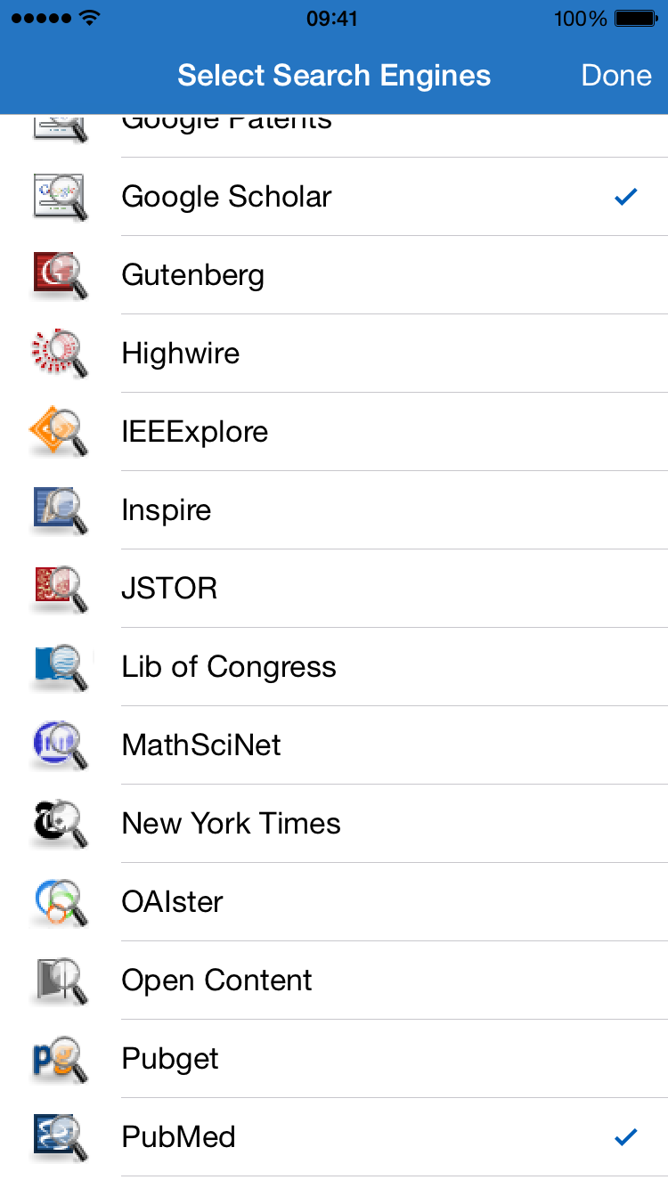 Select A Word In Your Document To Begin An Online Search In Papers 3 For IPhone Pro Tips