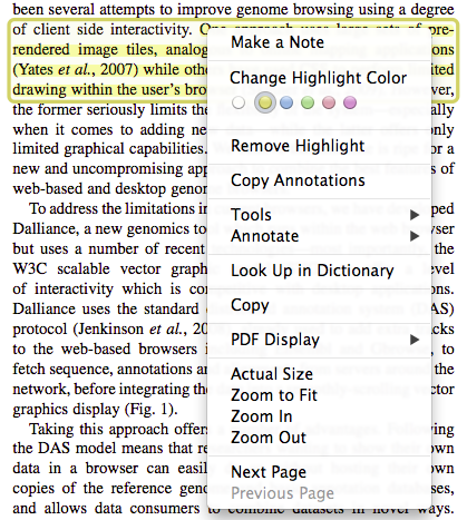 outline read and annotate without distractions